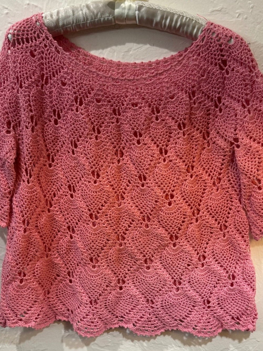 Pink Hand crochet top
